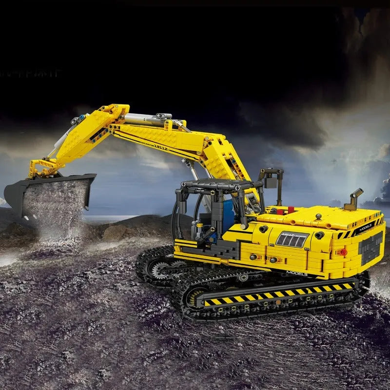 Building Blocks MOC RC Motorized Link Belt 250 Excavator Bricks Toys 17032 Construction Set Toys - 11
