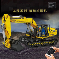 Thumbnail for Building Blocks MOC RC Motorized Link Belt 250 Excavator Bricks Toys 17032 Construction Set Toys - 7