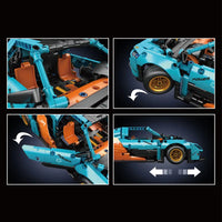 Thumbnail for Building Blocks MOC RC Motorized McLaren P1 Hyper Sports Car Bricks Toy 13174 Construction Set Toys - 5