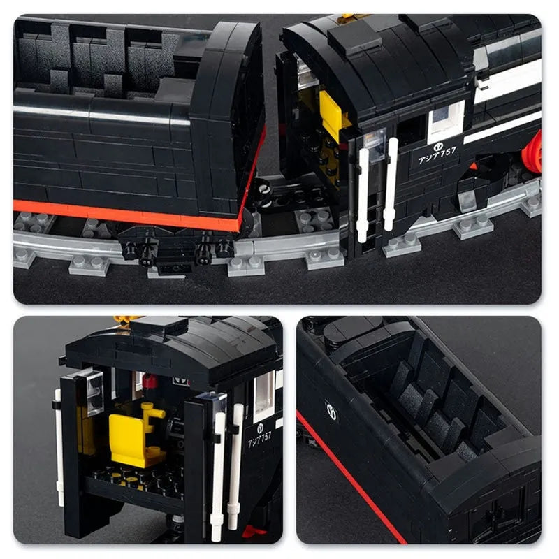 Building Blocks MOC RC Motorized SL7 Asia Express Train APP Bricks Toys - 13