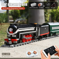 Thumbnail for Building Blocks MOC RC Motorized SL7 Asia Express Train APP Bricks Toys Construction Set Toys - 2