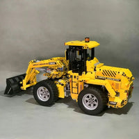 Thumbnail for Building Blocks MOC RC Motorized Wheel Front Loader Bulldozer Bricks Toy - 12