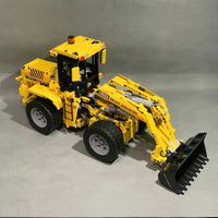 Thumbnail for Building Blocks MOC RC Motorized Wheel Front Loader Bulldozer Bricks Toy - 8