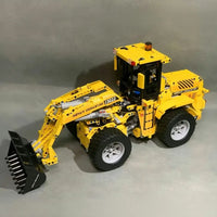 Thumbnail for Building Blocks MOC RC Motorized Wheel Loader Bulldozer Truck Bricks Toy - 11