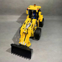 Thumbnail for Building Blocks MOC RC Motorized Wheel Loader Bulldozer Truck Bricks Toy - 7