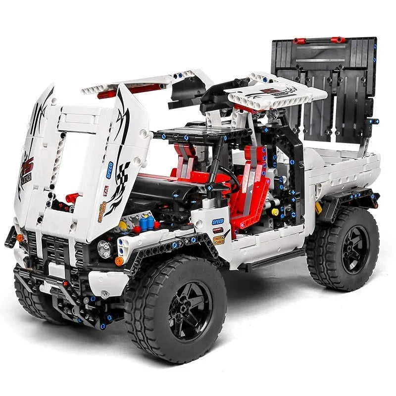 Building Blocks MOC RC Tech Off-Road Pickup Truck Car Bricks Toy 18005 - 6
