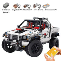 Thumbnail for Building Blocks MOC RC Tech Off-Road Pickup Truck Car Bricks Toy 18005 - 1