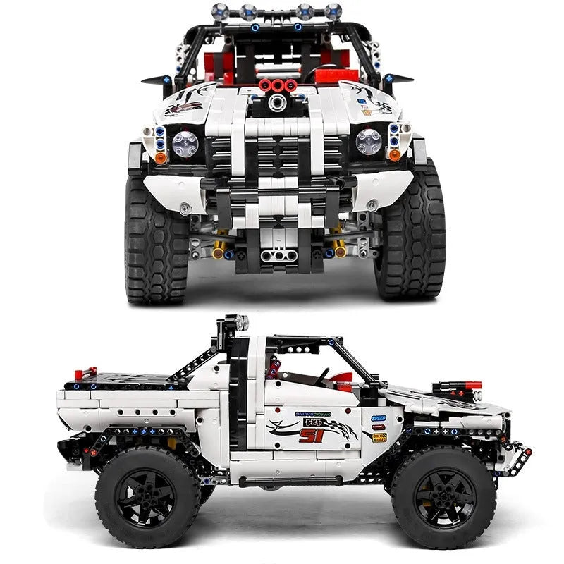 Building Blocks MOC RC Tech Off-Road Pickup Truck Car Bricks Toy 18005 - 4