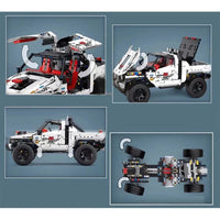 Thumbnail for Building Blocks MOC RC Tech Off-Road Pickup Truck Car Bricks Toy 18005 - 7