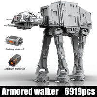 Thumbnail for Building Blocks MOC Star Wars 21015 UCS Motorized AT-AT Walker Bricks Toys - 1