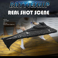 Thumbnail for Building Blocks MOC Star Wars Eclipse Class Dreadnought Ship Bricks Toys - 6