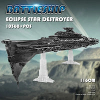 Thumbnail for Building Blocks MOC Star Wars Eclipse Class Dreadnought Ship Bricks Toys - 21