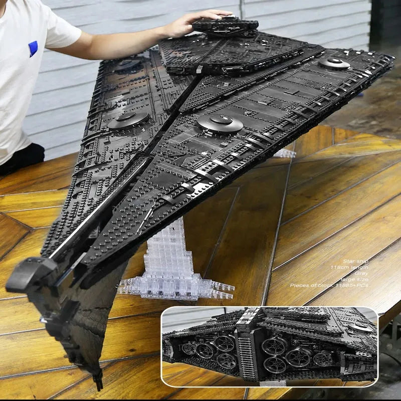 Building Blocks MOC Star Wars Eclipse Class Dreadnought Ship Bricks Toys - 7