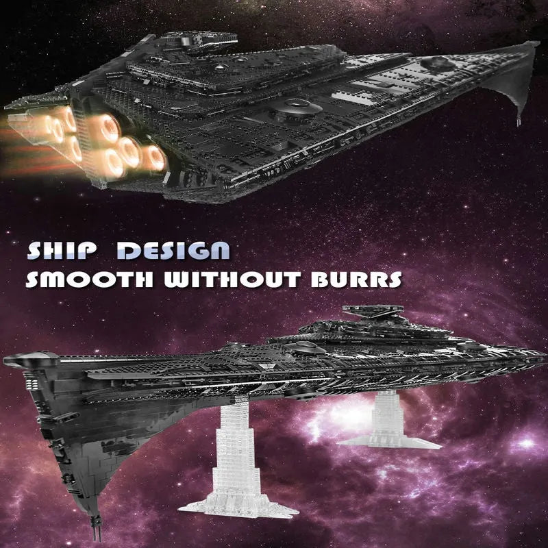 Building Blocks MOC Star Wars Eclipse Class Dreadnought Ship Bricks Toys - 15
