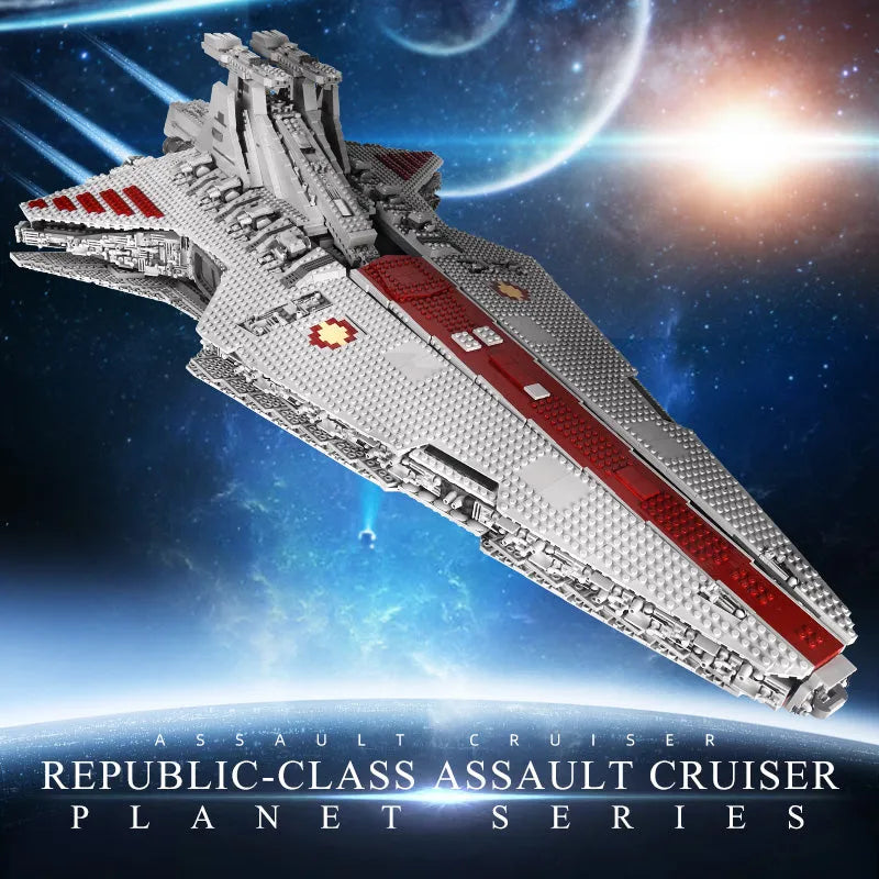 Building Blocks MOC Star Wars Republic Assault Cruiser Ship Bricks Toy 21005 - 11