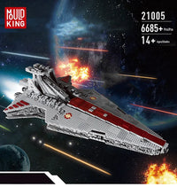 Thumbnail for Building Blocks MOC Star Wars Republic Assault Cruiser Ship Bricks Toy 21005 - 3