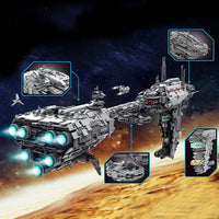 Thumbnail for Building Blocks MOC Star Wars UCS 21001 Nebulon B Medical Frigate Bricks Toys - 4