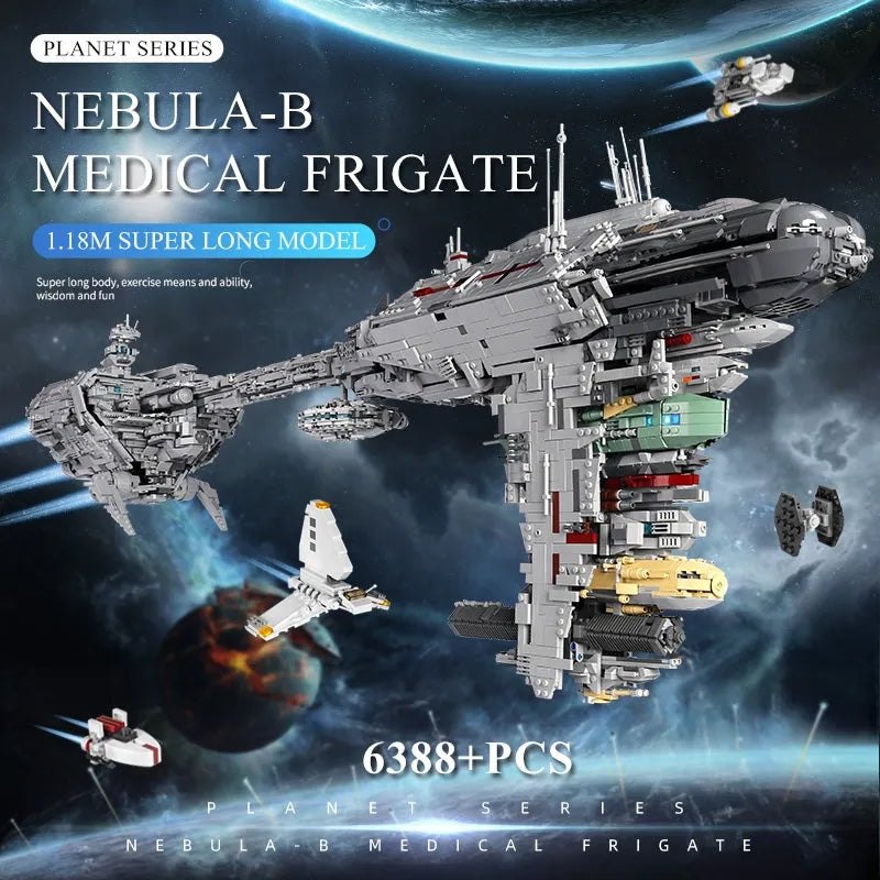Building Blocks MOC Star Wars UCS 21001 Nebulon B Medical Frigate Bricks Toys - 9