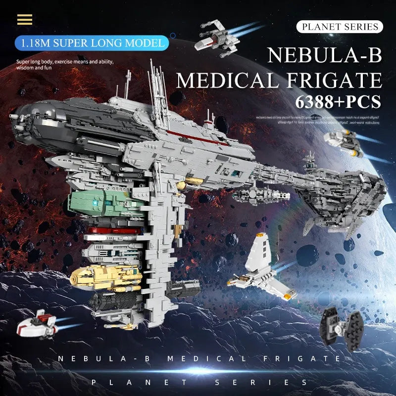 Building Blocks MOC Star Wars UCS 21001 Nebulon B Medical Frigate Bricks Toys - 12