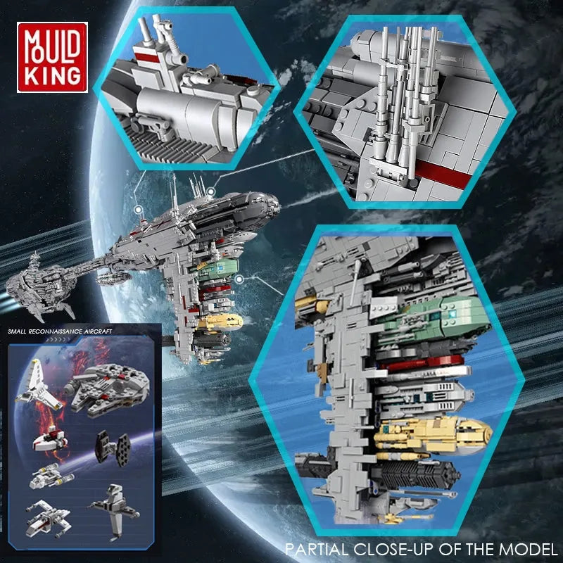 Building Blocks MOC Star Wars UCS 21001 Nebulon B Medical Frigate Bricks Toys - 14