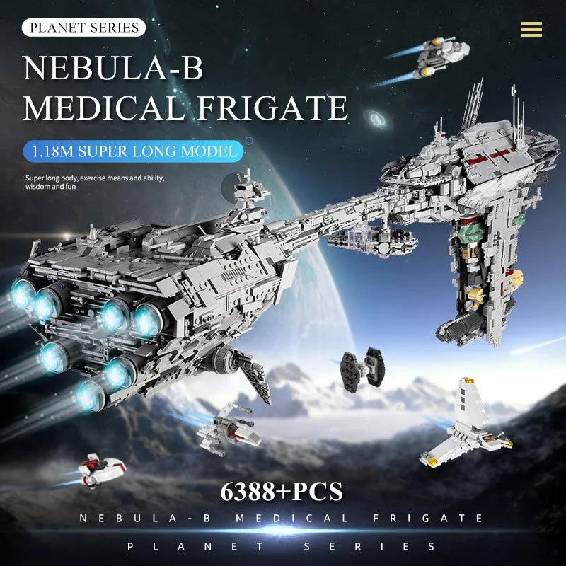 Building Blocks MOC Star Wars UCS 21001 Nebulon B Medical Frigate Bricks Toys - 13