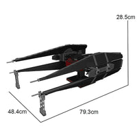 Thumbnail for Building Blocks MOC Star Wars UCS Kylo Ren Tie Fighter Bricks Toy 21025 - 7