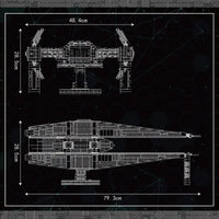 Thumbnail for Building Blocks MOC Star Wars UCS Kylo Ren Tie Fighter Bricks Toy 21025 - 11