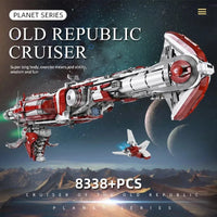 Thumbnail for Building Blocks MOC Star Wars UCS Old Republic Escort Cruiser Ship Bricks Toy - 4