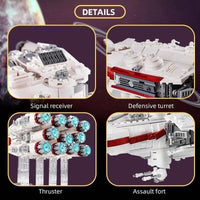 Thumbnail for Building Blocks MOC Star Wars UCS Tantive IV Blockade Runner Bricks Toy - 6