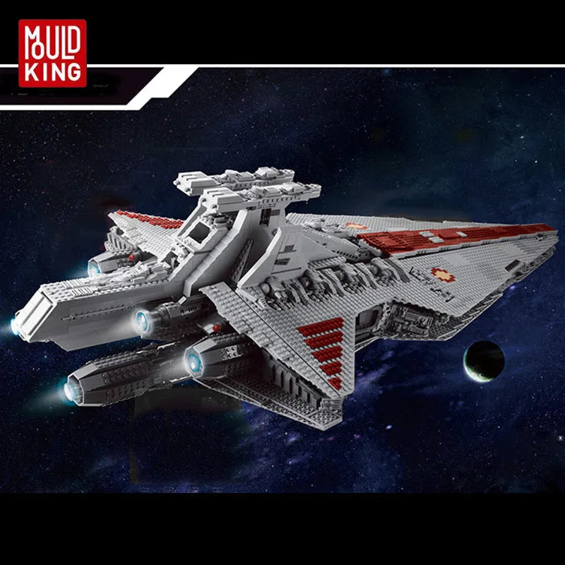 Building Blocks MOC Star Wars Venator Class Republic Attack Cruiser Bricks Toy - 7