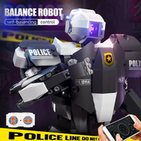 Thumbnail for Building Blocks MOC STEM RC Police Balance Robot APP Bricks Toy - 2