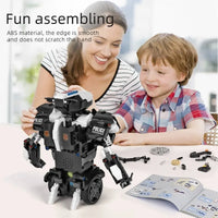Thumbnail for Building Blocks MOC STEM RC Police Balance Robot APP Bricks Toy - 8