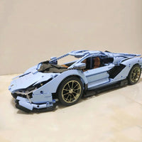 Thumbnail for Building Blocks MOC Super Roadster Racing Sports Car Bricks Toys Construction Set Toys - 9