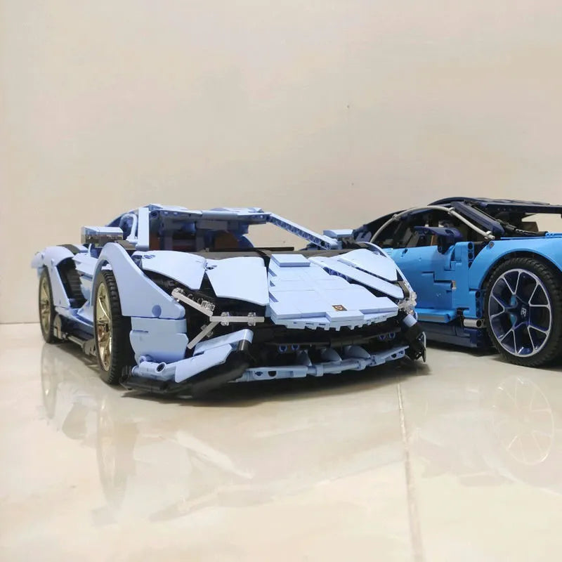 Building Blocks MOC Super Roadster Racing Sports Car Bricks Toys Construction Set Toys - 8