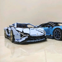 Thumbnail for Building Blocks MOC Super Roadster Racing Sports Car Bricks Toys Construction Set Toys - 8