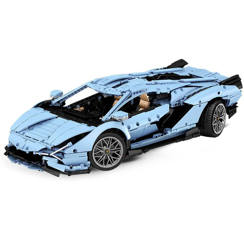 Building Blocks MOC Super Roadster Racing Sports Car Bricks Toys Construction Set Toys - 1