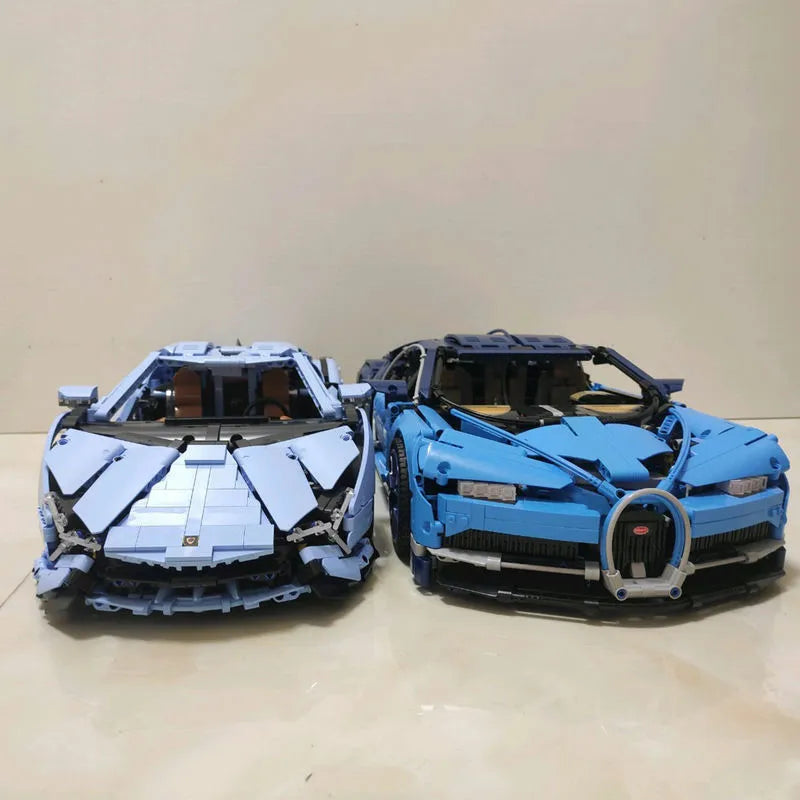 Building Blocks MOC Super Roadster Racing Sports Car Bricks Toys - 11