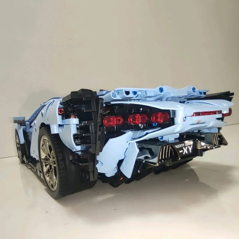 Building Blocks MOC Super Roadster Racing Sports Car Bricks Toys Construction Set Toys - 12