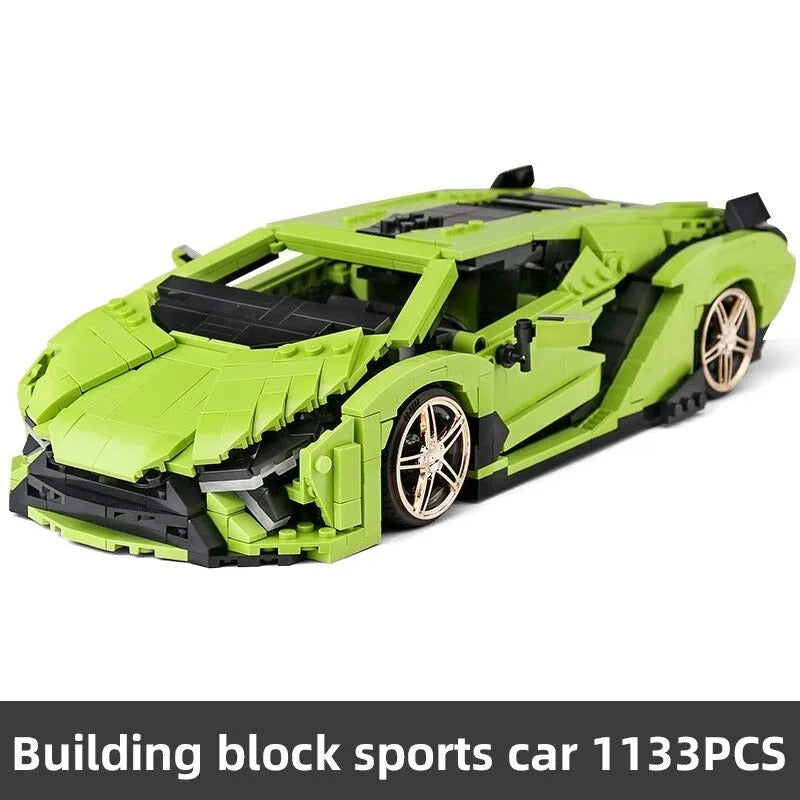 Building Blocks MOC Super Sport Lambo Sian Racing Car Bricks Toys 10011 Construction Set Toys - 1