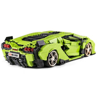 Thumbnail for Building Blocks MOC Super Sport Lambo Sian Racing Car Bricks Toys 10011 Construction Set Toys - 4