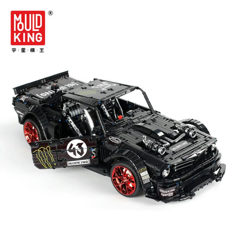 Building Blocks MOC Tech 13108 Classic Sports Car Mustang RTR V2 Bricks Toys Construction Set Toys - 8