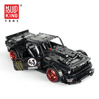 Thumbnail for Building Blocks MOC Tech 13108 Classic Sports Car Mustang RTR V2 Bricks Toys Construction Set Toys - 8