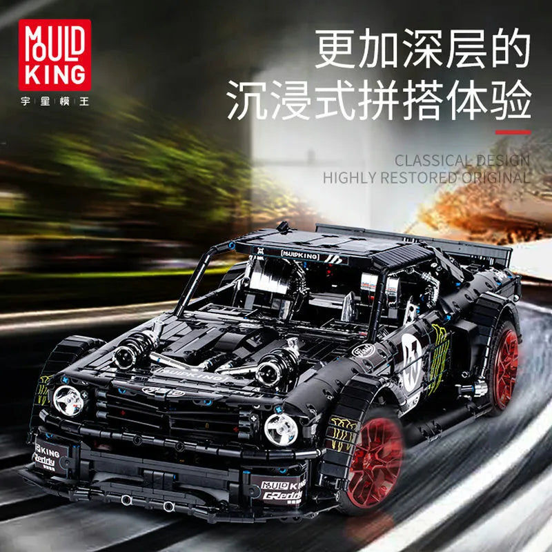 Building Blocks MOC Tech 13108 Classic Sports Car Mustang RTR V2 Bricks Toys Construction Set Toys - 9