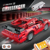 Thumbnail for Building Blocks MOC Tech RC APP Challenger Racing Car Bricks Toys 15017 Construction Set Toys - 3