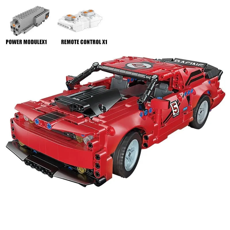 Building Blocks MOC Tech RC APP Challenger Racing Car Bricks Toys 15017 - 1