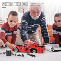 Thumbnail for Building Blocks MOC Tech RC APP Challenger Racing Car Bricks Toys 15017 Construction Set Toys - 5
