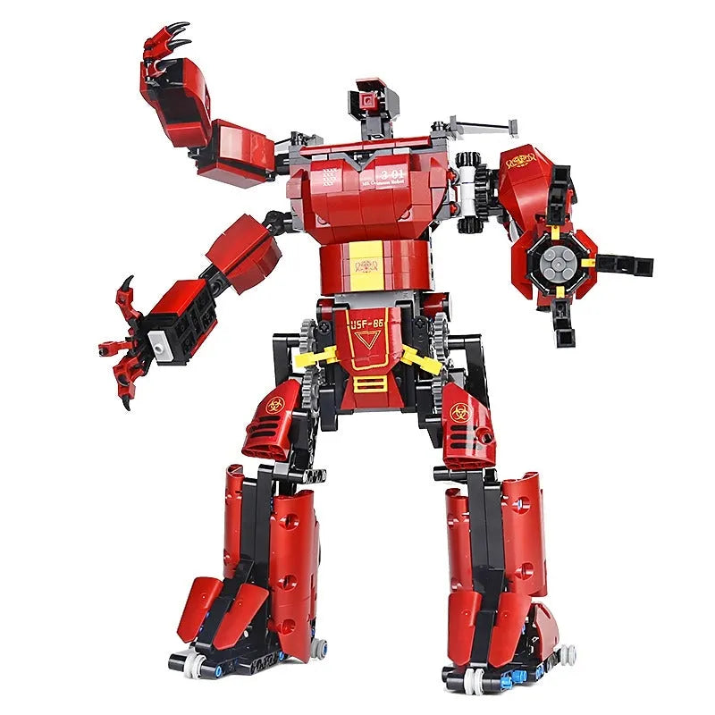 Building Blocks MOC Tech RC Motorized Crimson Beast Robot Bricks Toy 15038 Construction Set Toys - 1