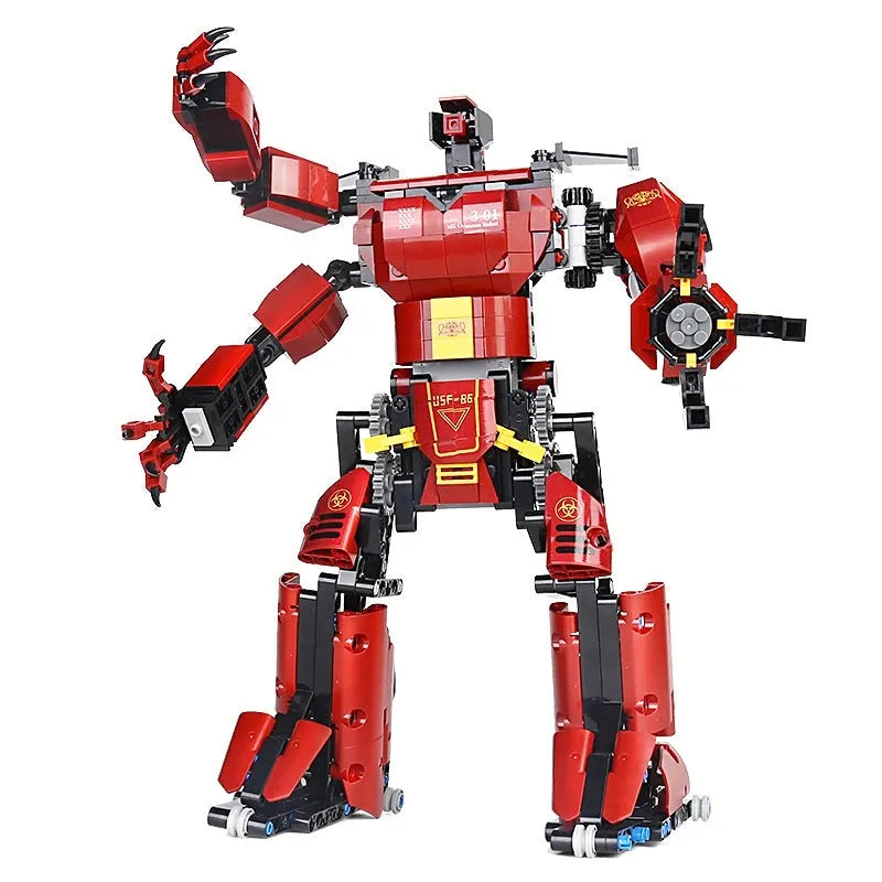 Building Blocks MOC Tech RC Motorized Crimson Beast Robot Bricks Toy 15038 - 1