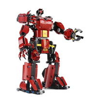 Thumbnail for Building Blocks MOC Tech RC Motorized Crimson Beast Robot Bricks Toy 15038 - 3