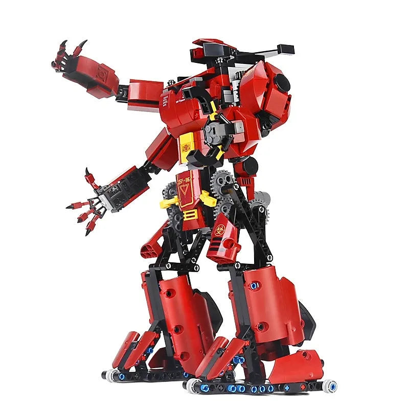 Building Blocks MOC Tech RC Motorized Crimson Beast Robot Bricks Toy 15038 - 2